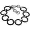 Amello Armband Keramik Circle schwarz Damen Edelstahlschmuck ESAX14S
