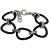Amello Armband Keramik Dreiecke schwarz Damen Edelstahlschmuck ESAX07S