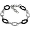 Amello Armband Keramik Kegel schwarz Damen Edelstahlschmuck ESAX15S