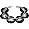 Amello Armband Keramik Magic schwarz Damen Edelstahlschmuck ESAX03S