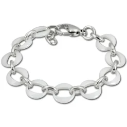 Amello Armband Keramik Ringe weiß Damen Edelstahlschmuck ESAX02W