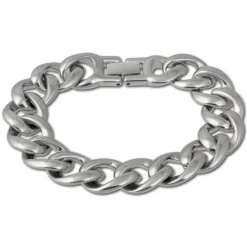 Amello Armband Panzer stahlfarben Damen Edelstahlschmuck ESAX18J8