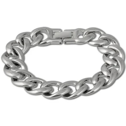 Amello Armband Panzer stahlfarben Damen Edelstahlschmuck ESAX18J0