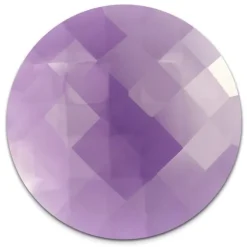 Amello Coin Acryl lila für Coinsfassung Edelstahlschmuck ESC708V