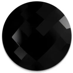 Amello Coin Acryl schwarz für Coinsfassung Edelstahlschmuck ESC708S