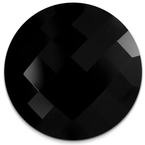 Amello Coin Acryl schwarz für Coinsfassung Edelstahlschmuck ESC708S