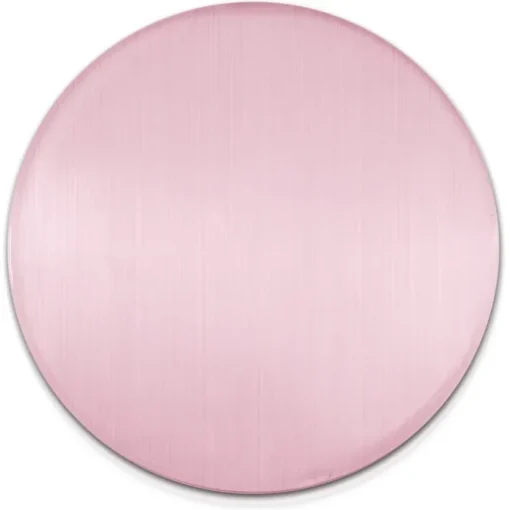Amello Coin Cateye Glas 30mm rosa für Coinsfassung Edelstahlschmuck ESC707A