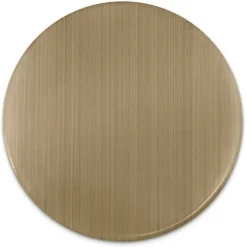 Amello Coin Cateye Glas 30mm braun für Coinsfassung Edelstahlschmuck ESC707N