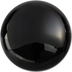 Amello Coin Edelstein Onyx 30mm schwarz für Coinsfassung Stahlschmuck ESC705S