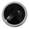 Amello Coin Glitzer facettiert für Coinsfassung 25mm Edelstahlschmuck ESC740B
