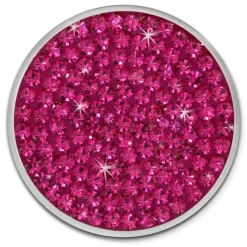Amello Coin Ketten Set fuchsia Edelstahlkettenanhänger mit Kette 80cm ESCS04P