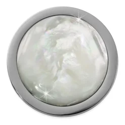 Amello Coin Muschel Perlmutt für Coinsfassung 25mm Edelstahlschmuck ESC741W