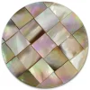 Amello Coin Perlmutt Quadrat 30mm für Coinsfassung Edelstahlschmuck ESC706N