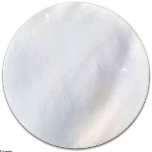 Amello Coin Perlmutt Quadrat 30mm für Coinsfassung Edelstahlschmuck ESC706N