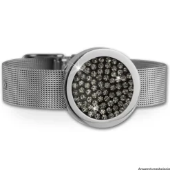 Amello Coinsfassung 25mm Edelstahl glanz für Armband Stahlschmuck ESC080J