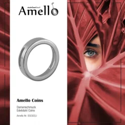 Amello Coinsfassung 30mm für ein Armband glänzend Edelstahlschmuck ESC022J
