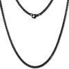 Amello Coinskette Edelstahl-Kette 50cm geschwärzt Edelstahlschmuck ESC101S
