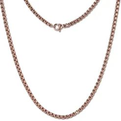 Amello Coinskette Edelstahl-Kette 50cm rosevergoldet Edelstahlschmuck ESC101E