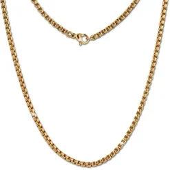 Amello Coinskette Edelstahl-Kette 50cm vergoldet Edelstahlschmuck ESC101Y