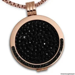 Amello Coinskette Edelstahl-Kette 50cm rosevergoldet Edelstahlschmuck ESC101E