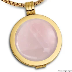 Amello Coinskette Edelstahl-Kette 50cm vergoldet Edelstahlschmuck ESC101Y