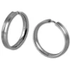 Amello Creole 40mm matt/glanz Edelstahl Zirkonias Ohrring ESOS814