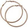 Amello Creole 62mm rose Edelstahl Damen Ohrring ESOS72E