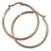 Amello Creole 40mm rose Edelstahl Damen Ohrring ESOS73E