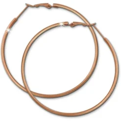 Amello Creole 62mm rose Edelstahl Damen Ohrring ESOS72E