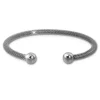 Amello Edelstahl Armreifen Geflecht Damen Armspange Stahlschmuck ESAS55J