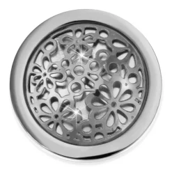 Amello Edelstahl Coin Blumen 25mm für Coinsfassung Edelstahlschmuck ESC631J