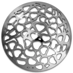 Amello Edelstahl Coin Herzen gewölbt für Coinsfassung Stahlschmuck ESC526J
