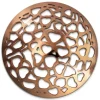 Amello Edelstahl Coin Herzen gewölbt rose für Fassung Stahlschmuck ESC526E