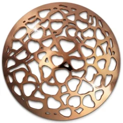Amello Edelstahl Coin Herzen gewölbt rose für Fassung Stahlschmuck ESC526E