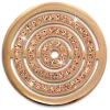 Amello Edelstahl Coin Kreise Zirkonia rose für Coinsfassung Schmuck ESC534EE
