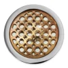 Amello Edelstahl Coin Kreise rose 25mm für Coinsfassung Stahlschmuck ESC632E