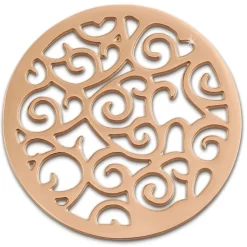 Amello Edelstahl Coin Ornament rosegold für Coinsfassung Stahlschmuck ESC505E