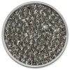 Amello Edelstahl Coin Zirkonia grau für Coinsfassung Edelstahlschmuck ESC301K