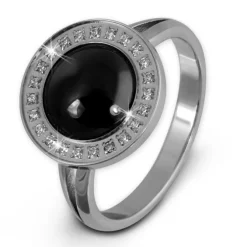 Amello Edelstahl Ring Keramik Zirkonia Gr.54 Edelstahlschmuck ESRX30S54