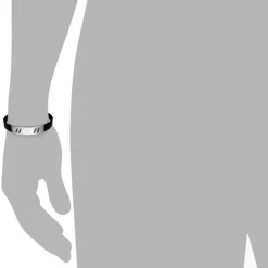 Amello Edelstahlarmband Line Herren Damen Unisex Armband ESA504S