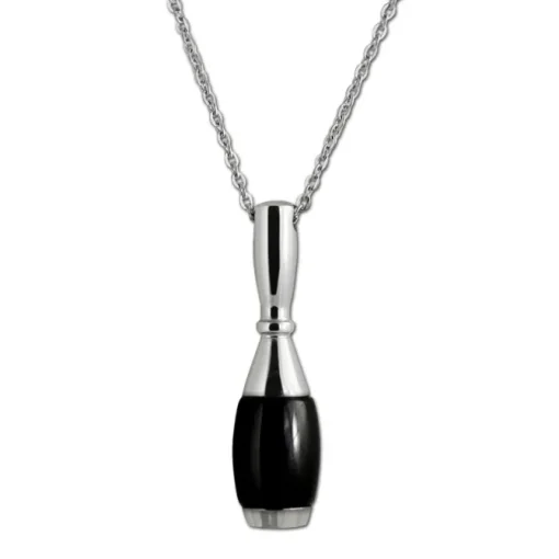 Amello Edelstahlschmuckset Kegel Keramik Kette, Armband, Ohrring ESSX15S