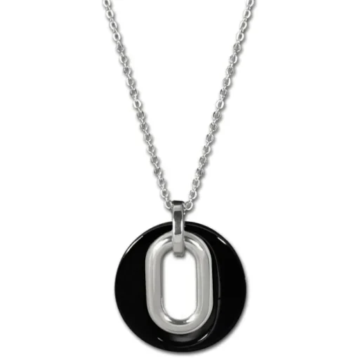 Amello Edelstahlschmuckset Keramik Kette, Armband, Ohrring ESSX03S