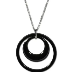 Amello Edelstahlschmuckset Keramik Kette, Armband, Ohrring ESSX05S
