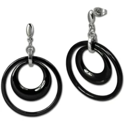 Amello Edelstahlschmuckset Keramik Kette, Armband, Ohrring ESSX05S