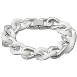Amello Edelstahlschmuckset Keramik Kette, Armband, Ohrring ESSX06W