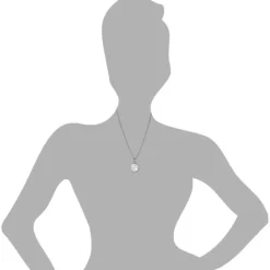 Amello Halskette Kegel Zirkonias weiß Damen Stahlschmuck ESKS01W