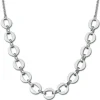 Amello Halskette Keramik Ringe weiß Damen Edelstahlschmuck ESKX47W5