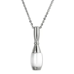 Amello Halskette Keramik Kegel weiß Damen Edelstahlschmuck ESKX15W