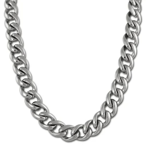 Amello Halskette Keramik Panzer stahlfarben Damen Edelstahlschmuck ESKX18J0