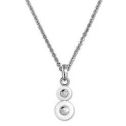 Amello Halskette Keramik Circle weiß Damen Edelstahlschmuck ESKX42W5